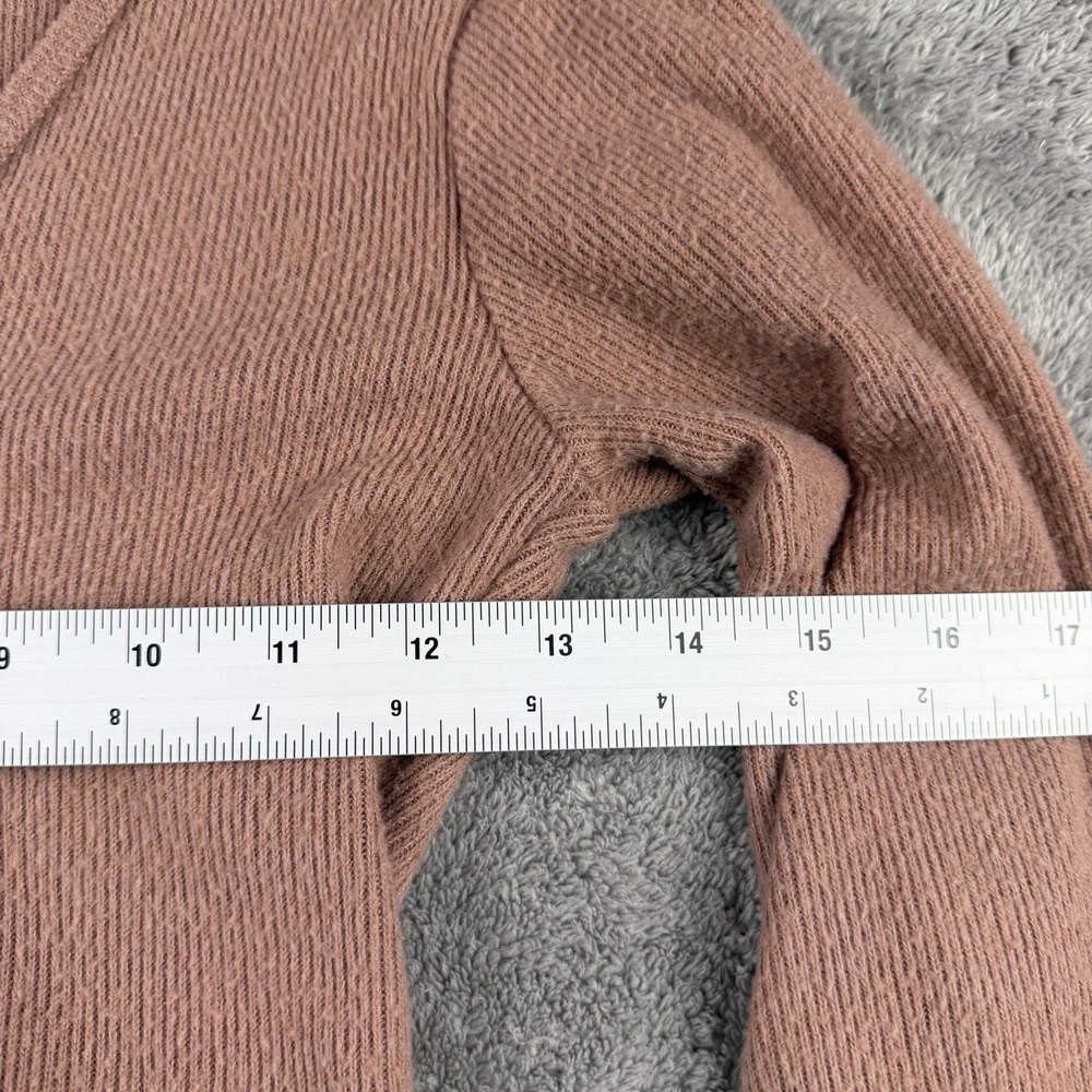 Vtg Abercrombie & Fitch Soft Cozy Sweater Bodysuit Womens XS Brown V-Neck - Picture 9 of 16